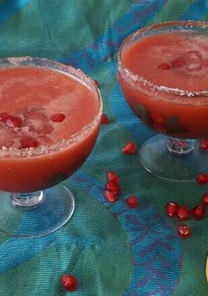 A picture of Pomegranate margarita.