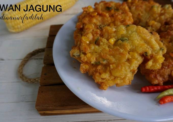 Resep memasak Bakwan Jagung Empuk Gak Keras pas dingin yang menggugah selera
