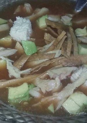 A picture of Tortilla Soup.