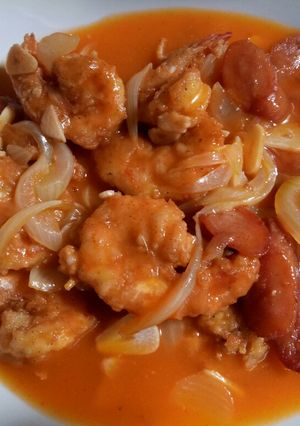 Foto resep Udang sosis saus asam manis