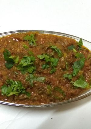 A picture of Baingan ka Bharta.
