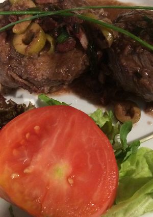 Una foto de Tournedos al malbec