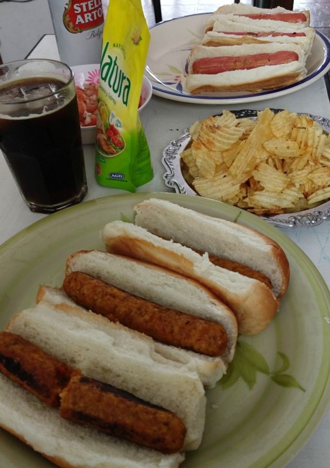 Una foto de Salchichas veganas y saludables (de verduras y avena)