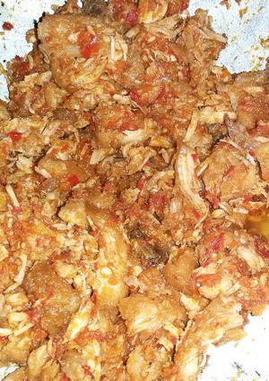 Foto resep Ayam tumbuk bumbu pedas