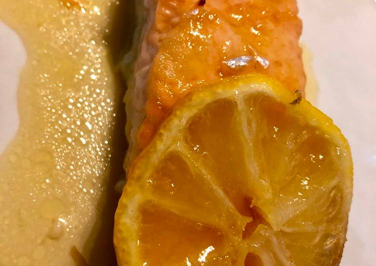 La Recette Pas à Pas Saumon laqué au miel et au citron