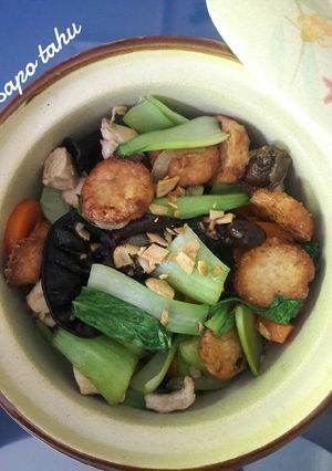 Foto resep Sapo tahu ayam