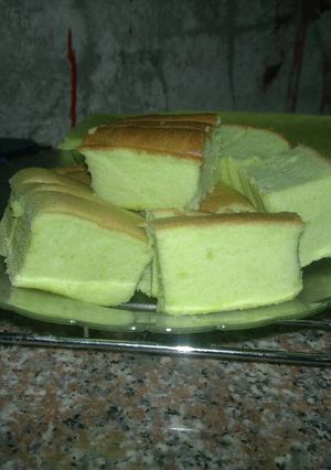Foto resep Pandan ogura cake