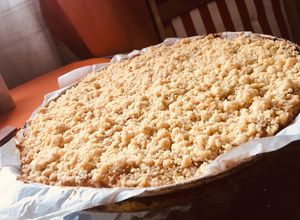 Una foto de Crumble de Manzana