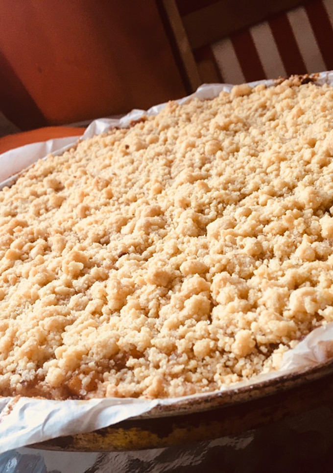 Una foto de Crumble de Manzana