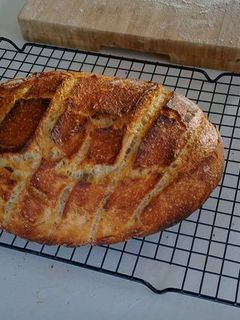 A picture of Sour Dough Bread - The Holy Grail of Home Bakers.