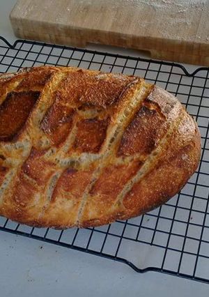 A picture of Sour Dough Bread - The Holy Grail of Home Bakers.