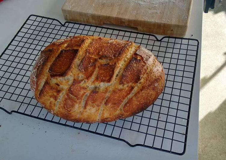 Recipe of Super Quick Homemade Sour Dough Bread - The Holy Grail of Home Bakers