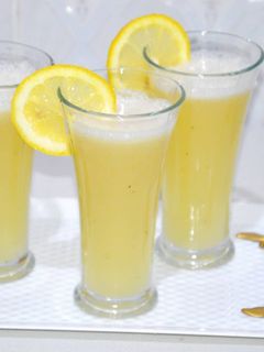 صورة لوصفة عصير الموز و الليمون 🍌🍋🥂