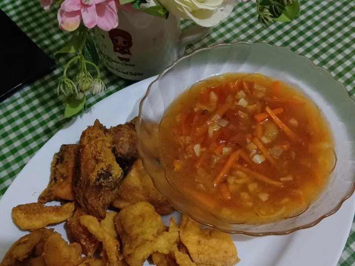 Langkah Mudah untuk Menyiapkan Resep Kakap dan ayam crispy saus asam manis no MSG yang  Bikin Ketagihan Anti Ribet, Sempurna
