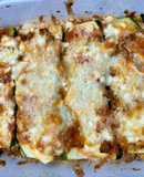 Keto cukkinis lasagna
