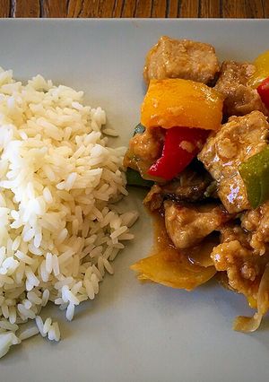 Foto principal de Carne y verdura con vinagre de arroz