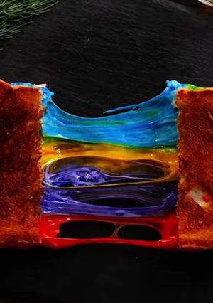 A picture of Trending Rainbow or Multi colour Sandwich.