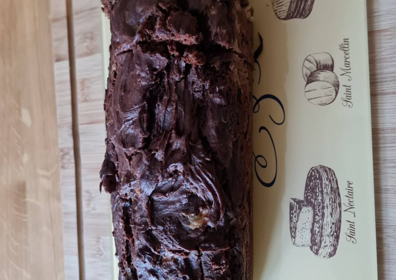 Cake sarrasin au chocolat, beurre de cacahuète et banane