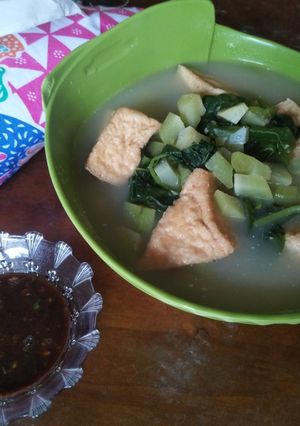 Foto resep Bobor Bayam Jipang feat sambal gula merah