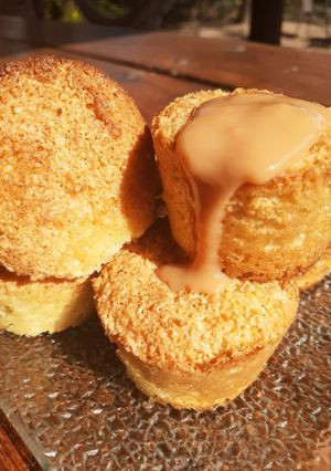 Una foto de Muffins de coco sin harina