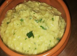 Una foto de Risotto de pollo