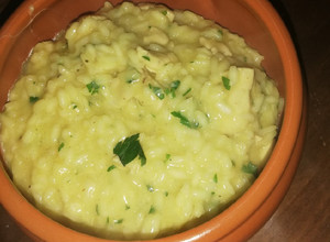 Una foto de Risotto de pollo