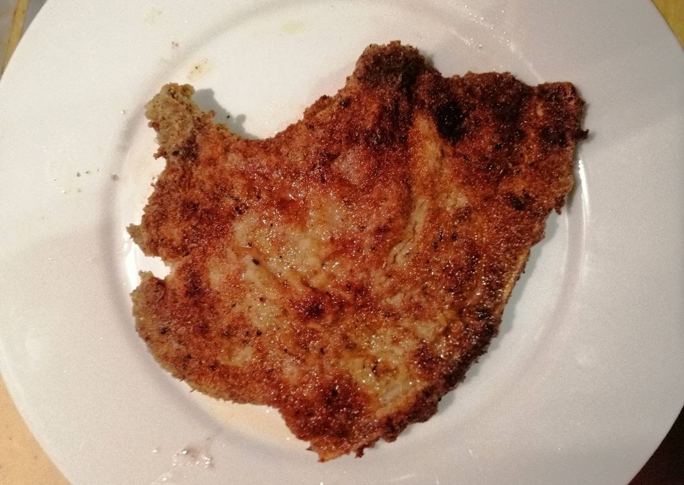 Crumbed pork chops