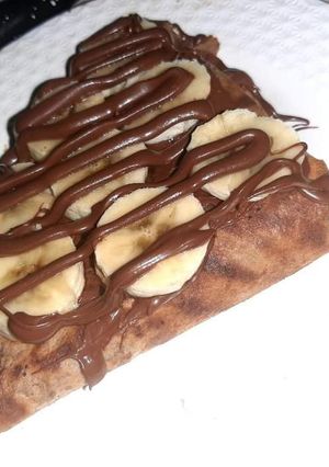 صورة لوصفة كريب بالشوكولاتة 🍫🍫