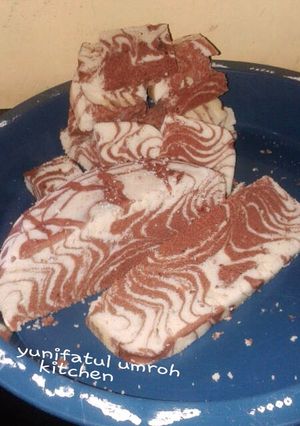 Foto resep Zebra cake kukus no pelembut no pengembang super yummy??? step by step