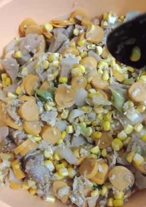 Foto resep Tumis jagung sosis bakso
