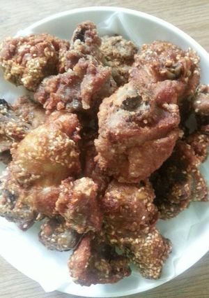 Hình của món Gà tẩm bột chiên.