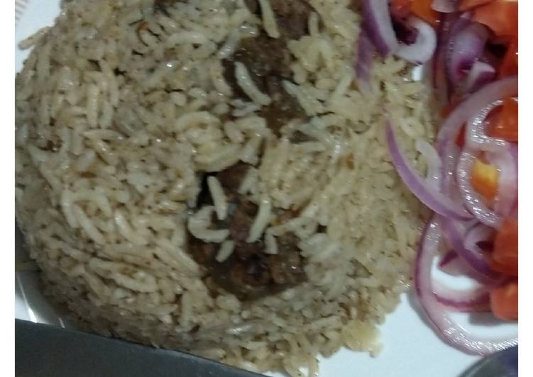 My Kids Love Beef pilau with tinge of coconut