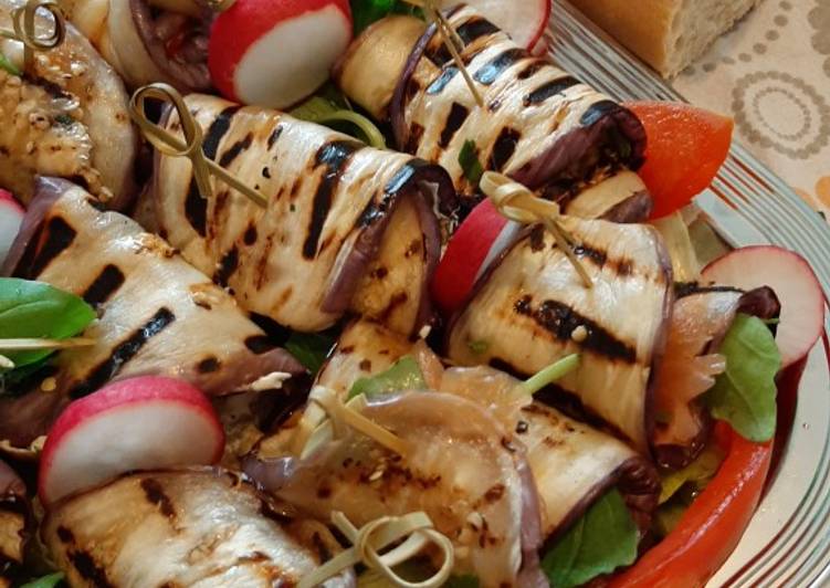 Involtini di melanzane grigliate