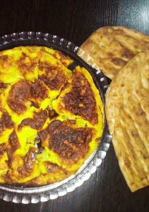 عکسی از دستور کوکو شیر کرمانشاهی🥚🥛🥖🍞