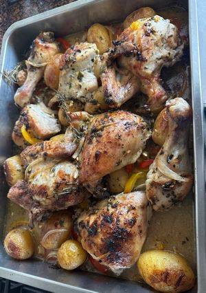 Una foto de Pollo al horno