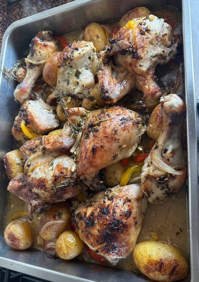 Una foto de Pollo al horno
