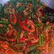Oseng basah tempe kacang panjang