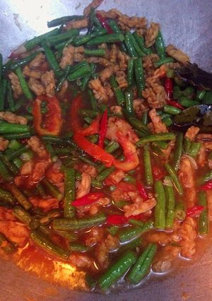 Foto resep Oseng basah tempe kacang panjang