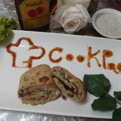 A picture of Omlate, Roti,Sendwich.