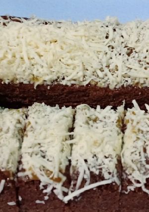 Foto resep Brownis kukus keju Ekonomis mommy Lenni Simbolon