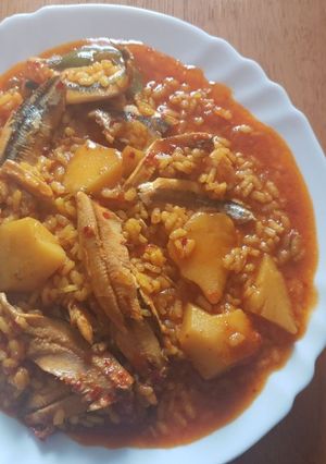 Una foto de Arroz de boquerones