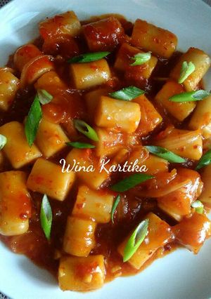 Foto resep Hot Tteokbokki / kue beras korea bon cabe