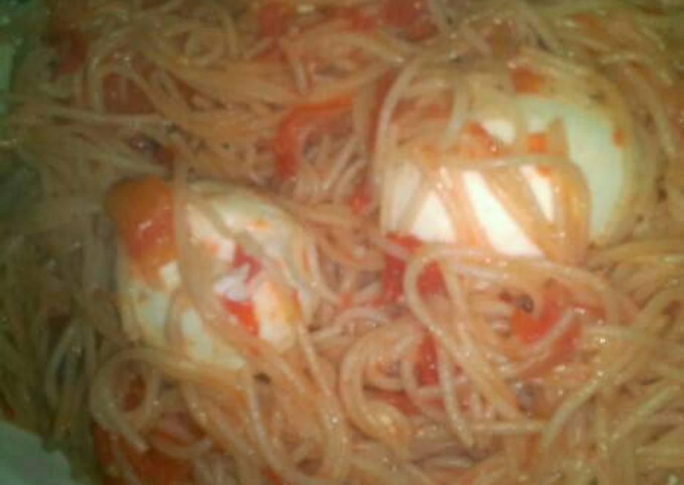 Fried spaghetti