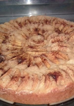 Una foto de Torta de manzana y canela