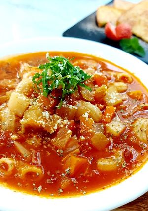 義大利蔬菜湯/西餐丙級 的食譜成品照片
