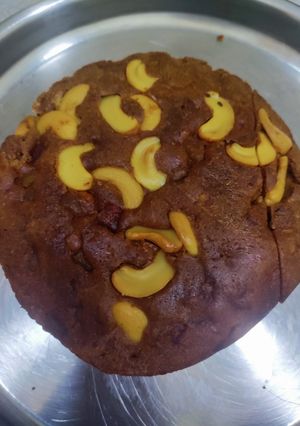 A picture of Jaggery and Wheat flour Cake.
