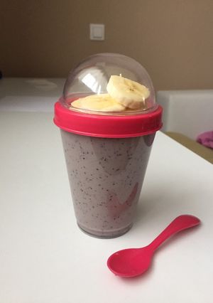 O poză a rețetei Smoothie cu afine și banane.