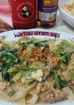 Foto resep Kwetiau Siram Sapi