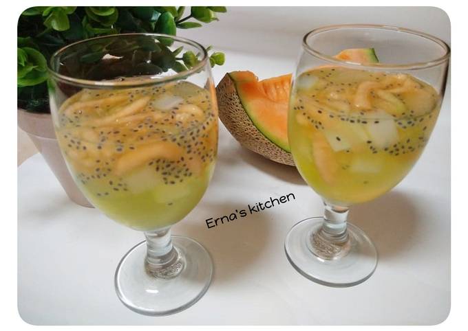 Resep Es Melon, Enak Banget