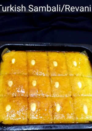 A picture of Turkish Sambali/Revani.
